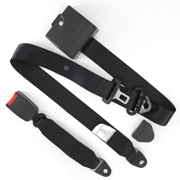 Automatic retraction car 3 point black safety seat belt for school bus 