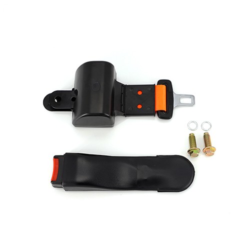 Automatic telescopic 2 point sheathed seat belt assembly 