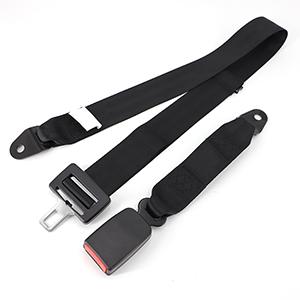 E9 High quality 2 point black safety seat belt