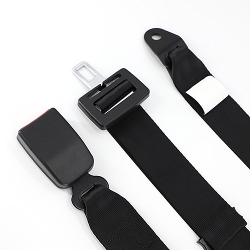 E9 High quality 2 point black safety seat belt