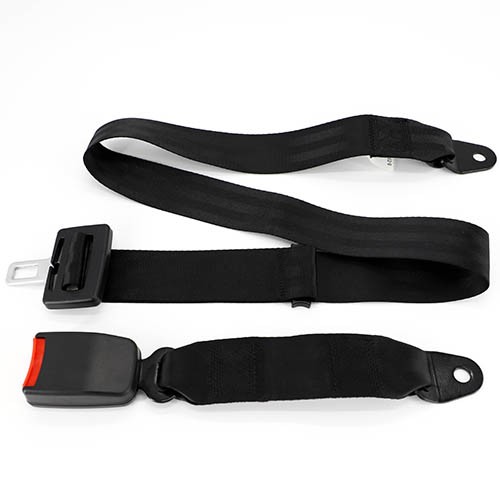 E9 High quality 2 point black safety seat belt