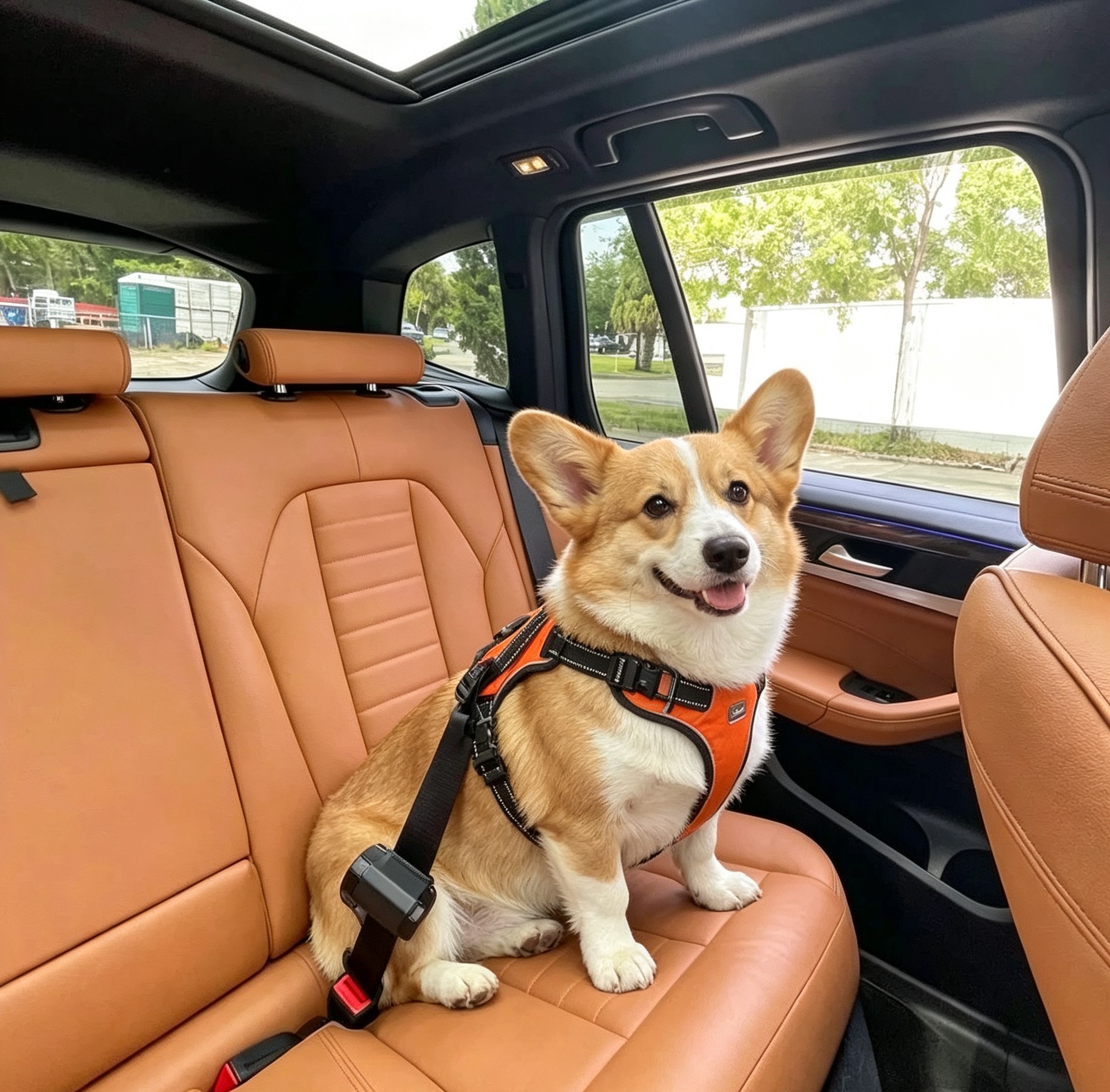 Retractable Pet Car Safety Belt | Auto Lock Dog Seat Belt For All Vehicles