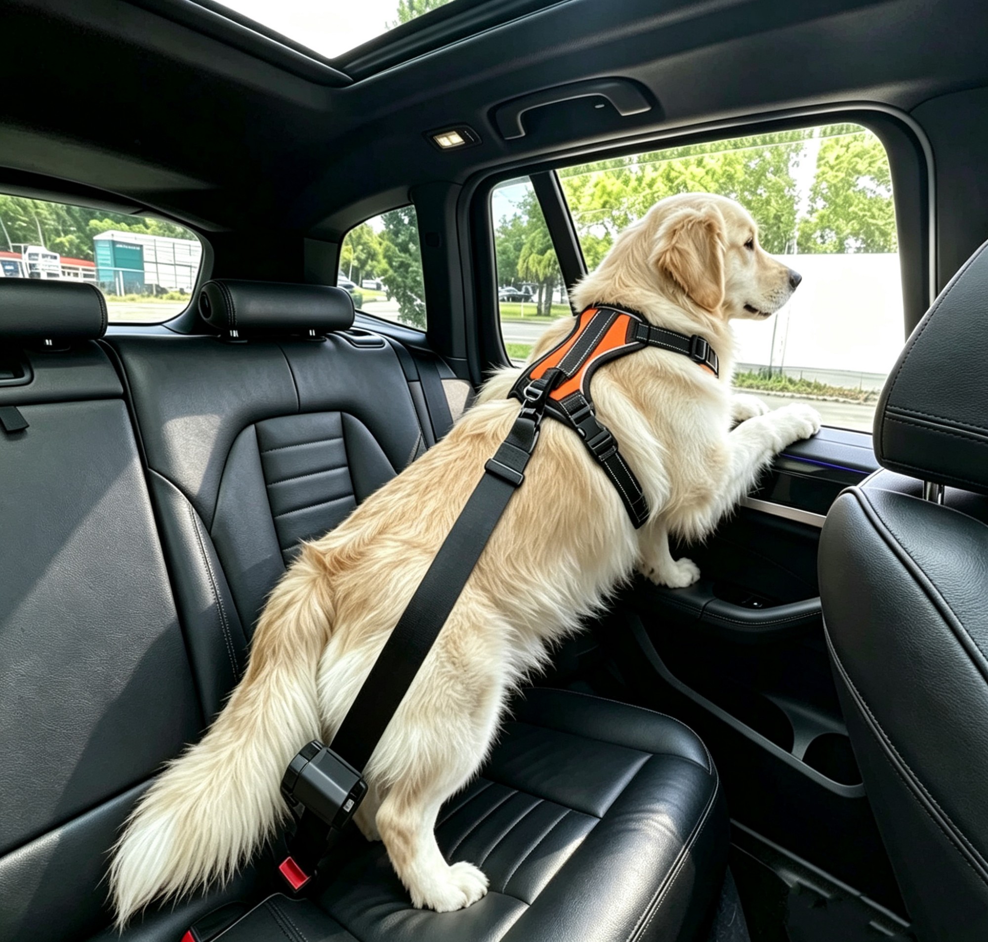 ELR Lock Retractable Pet Car seat belt