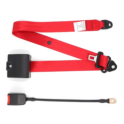 ELR automatic 3 point red seat belt 